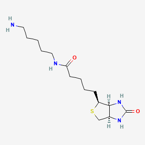 Chemical structure of 5-(Biotinamido)pentylamine