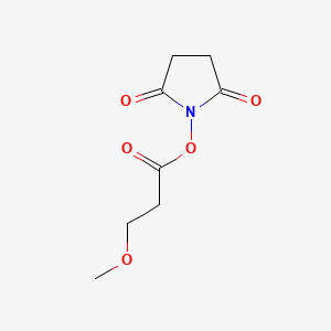 Chemical structure of m-PEG1-NHS ester