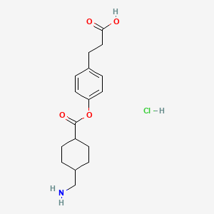 Chemical structure of Cetraxate hydrochloride