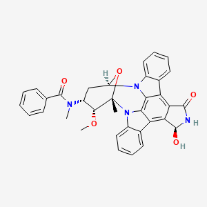 Chemical structure of 3-Hydroxy Midostaurin-D5