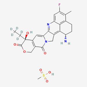 Chemical structure of Exatecan D5 mesylate