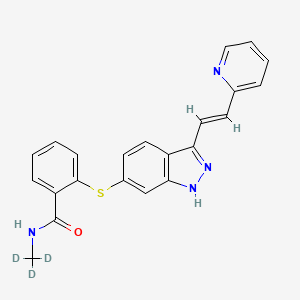 Chemical structure of Axitinib-d3