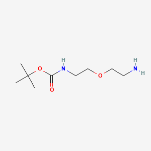 Chemical structure of Amino-PEG2-NH-Boc
