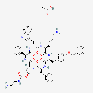 Chemical structure of Pasireotide acetate