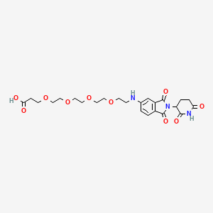Chemical structure of Thalidomide-NH-PEG4-COOH