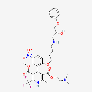 Chemical structure of ONX-0914 TFA