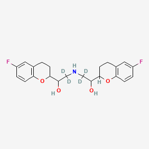 Chemical structure of (rac)-Nebivolol-d4