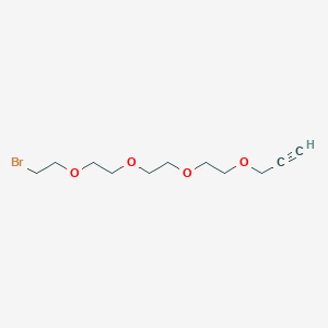 Chemical structure of Propargyl-PEG4-Br
