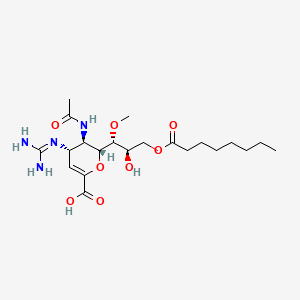 Chemical structure of Laninamivir octanoate