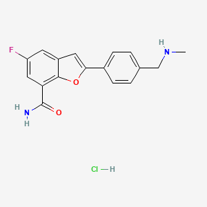Chemical structure of Mefuparib hydrochloride