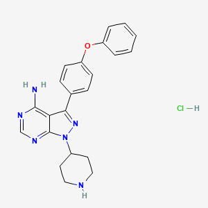 Chemical structure of N-piperidine Ibrutinib hydrochloride