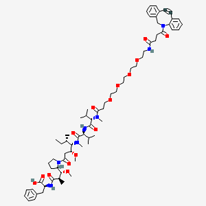 Chemical structure of DBCO-PEG4-MMAF
