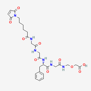 Chemical structure of MC-Gly-Gly-Phe-Gly-NH-CH2-O-CH2COOH