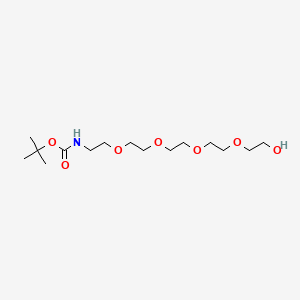 Chemical structure of N-Boc-PEG5-alcohol