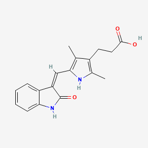 Chemical structure of Orantinib