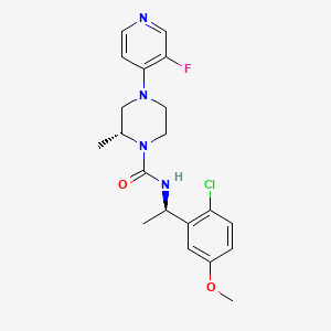 Chemical structure of N-Desethyl Sunitinib hydrochloride