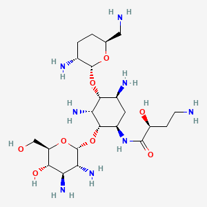 Chemical structure of N-(Amino-PEG2)-N-bis(PEG3-azide)