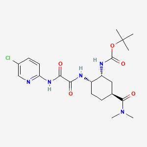 Chemical structure of Edoxaban impurity 4