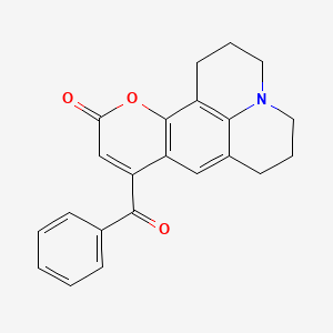 Chemical structure of Coumberone