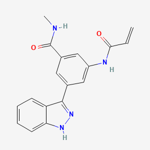 Chemical structure of MKK7-COV-9
