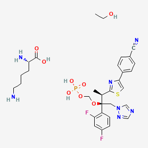 Chemical structure of Fosravuconazole L-lysine ethanolate