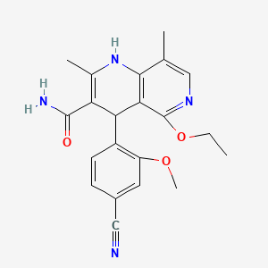 Chemical structure of (Rac)-Finerenone