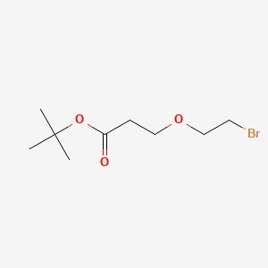 Chemical structure of Bromo-PEG1-C2-Boc