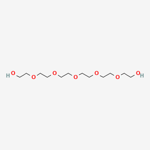 Chemical structure of Hexaethylene glycol