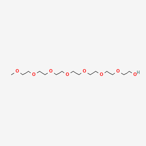 Chemical structure of m-PEG7-alcohol