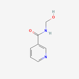 Chemical structure of N-(Hydroxymethyl)nicotinamide
