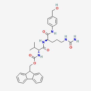 Chemical structure of Fmoc-D-Val-D-Cit-PAB