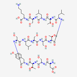Chemical structure of DSTYSLSSTLTLSK TFA