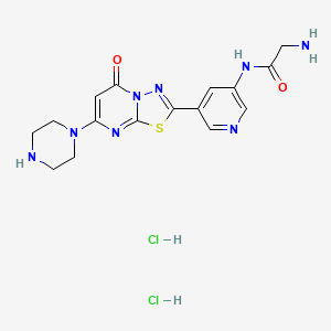 Chemical structure of Zalunfiban dihydrochloride