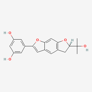 Chemical structure of Moracin O