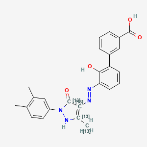 Chemical structure of (E/Z)-Eltrombopag 13C