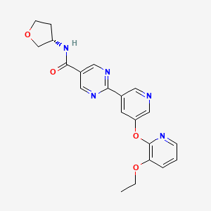 Chemical structure of Ervogastat