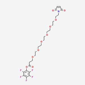 Chemical structure of Mal-PEG6-PFP ester