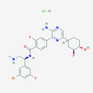 Chemical structure of Rineterkib hydrochloride