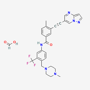 Chemical structure of GZD856 formic
