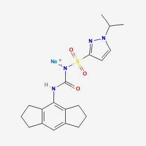 Chemical structure of MCC7840 sodium