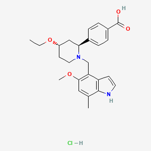Chemical structure of Iptacopan hydrochloride