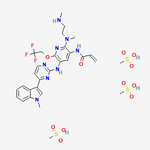 Chemical structure of AST5902 trimesylate