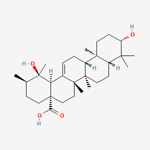 Chemical structure of Pomolic acid