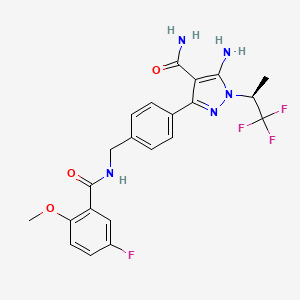 Chemical structure of Pirtobrutinib