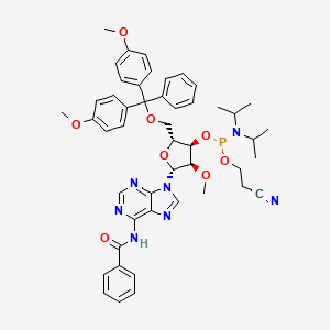 Chemical structure of 2'-OMe-A(Bz) Phosphoramidite