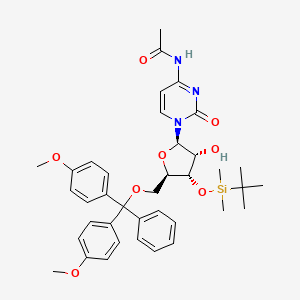 Chemical structure of 5'-O-DMT-3'-O-TBDMS-Ac-rC