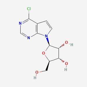 Chemical structure of 6-Chloro-7-deazapurine-β-D-riboside