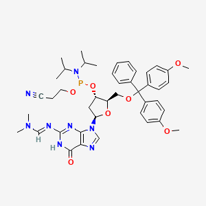 Chemical structure of DMF-dG Phosphoramidite