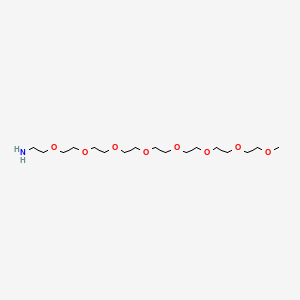 Chemical structure of m-PEG8-Amine