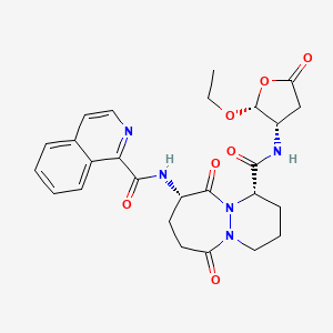 Chemical structure of Pralnacasan